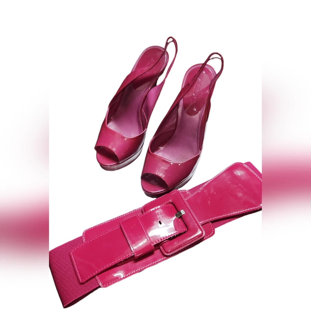 Y2K Aldo heels and NY&C matching belt